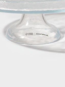 Блюдо на ножке Доляна Tasty, d=22 см, стекло, прозрачное фото 5