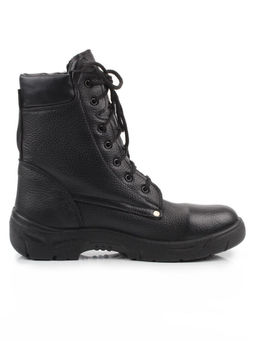 05-9010 BLACK Ботинки зимние мужские (натуральная кожа, искусственная кожа, искусственный мех)