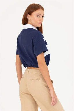 Женская темно-синяя футболка - U.s. polo assn фото 5
