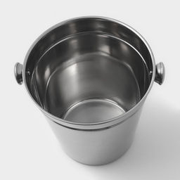 Ведро для льда Доляна, 4.5 л, 20.5×20.5 см, нержавеющая сталь, хромированное