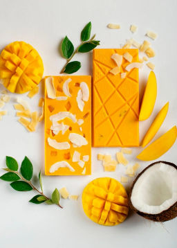 ? Москва ? Цветной шоколад с манго и кокосом, 100 г - Сибирский кедр фото 3