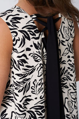 Платье Lenata 16492 черно молочный