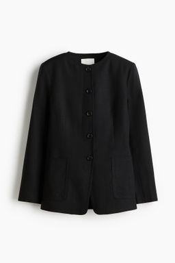 Blazer en mezcla de lino