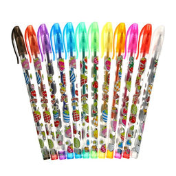 Набор гелевых ручек, 12 цветов, металлик, корпус с рисунком, в блистере на кнопке - Calligrata фото 13