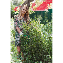 Кустодержатель, d=50 см, h=100 см, ножка d=1 см, металл, зелёный, троеножка