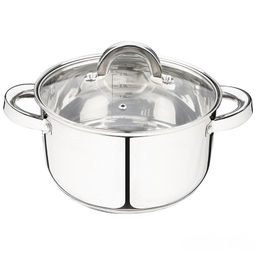 Кастрюля Mediano 3,6л. d-20 из нерж.стали , с. кр., руч. из нерж.ст., капс. дно ,арт. 005444