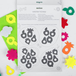 Коврик из фетра развивающий «Накорми гусеницу»