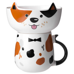 НАБОР ДЛЯ ЗАВТРАКА LEFARD DOG, 2 ПР.: САЛАТНИК 500МЛ, КРУЖКА 450МЛ