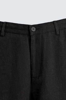 PANTAL?N RELAXED FIT VISCOSA - C??AMO / Negro - Zara фото 8