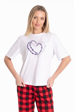 Футболка с принтом М326066Пб белый - Елена фото 2