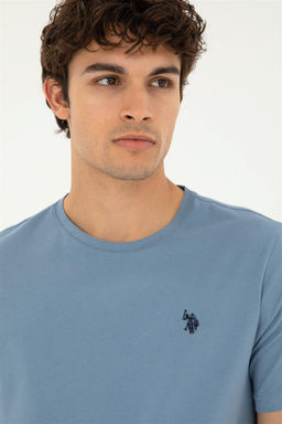 Мужская базовая футболка цвета индиго Неожиданная скидка в корзине - U.s. polo assn фото 2