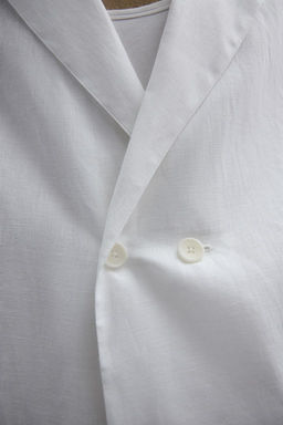 100% LINEN KIMONO SHIRT - Zara фото 16