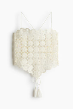 Top de tirantes efecto crochet