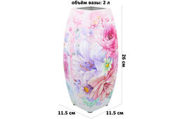 Ваза 2,2 л 11,5*11,5*26 см Акварель квадрат NEW BONE CHINA - Elan gallery фото 2