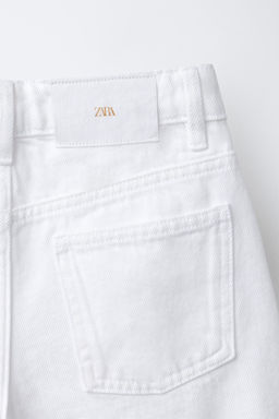 BERMUDA DENIM LARGA / Blanco - Zara фото 4