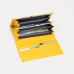 Кошелёк на магнитах, цвет жёлтый - Simaland фото 4