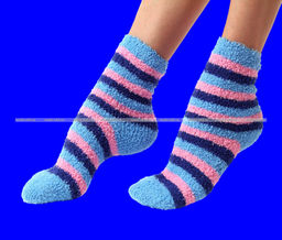 Цена за 12 пар. Термоноски женские "травка" полосатая