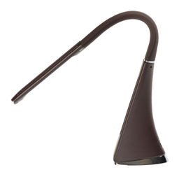 TLD-542 Brown/LED/300Lm/5000K/Dimmer Светильник настольный c часами, календарем, термометром, 5W. Сенсорный выключатель. Коричневый (стилизован под кожу). TM Uniel. - Volpe фото 10