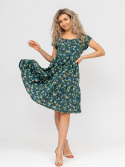 875 Платье "Темный хаки"