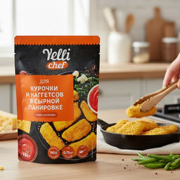 Ярм.Панир CHEESY Для куроч и нагет в сырн Yelli chef 150г