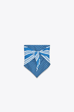 STRIPED LINEN BLEND BANDEAU TOP - Zara фото 2