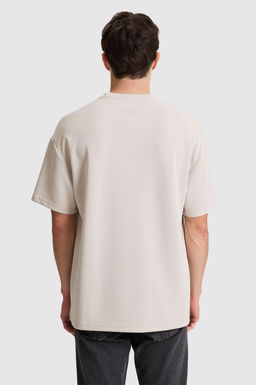 Erkek Ta_ Oversize Bisiklet Yaka Ti__rt