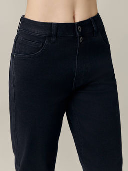 CONTE CON-678 Черные джинсы straight с застежкой на две пуговицы black - Conte elegant фото 4