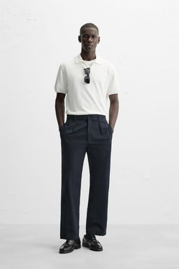 TEXTURED KNIT POLO SHIRT - Zara фото 20