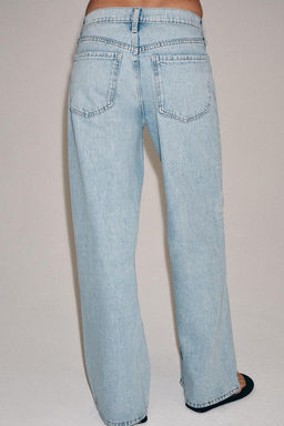 ZW COLLECTION LOW-RISE WIDE-LEG JEANS - Zara фото 18