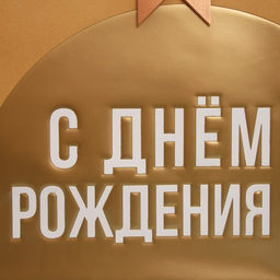 Пакет подарочный С Днём рождения!, ML 23 27 11.5 см - Дарите счастье фото 2