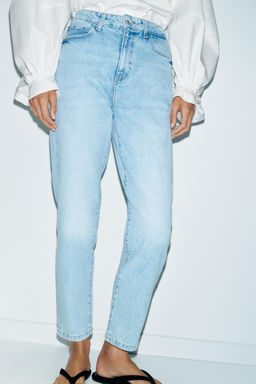 JEANS Z.01 MOM FIT TIRO ALTO / Azul claro - Zara фото 6