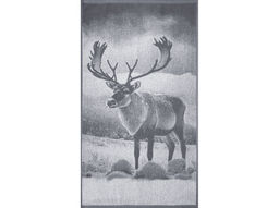 Полотенце махровое 6с103.412ж1 Фото-олень(графит5) 50х90см