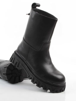 04-PAT148-1Z BLACK Ботинки зимние женские (натуральная кожа, 100% шерсть)