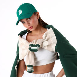 Кепка A new era of me, зелёная, р-р 56