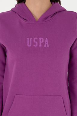 Женский фиолетовый базовый свитшот Неожиданная скидка в корзине - U.s. polo assn фото 6