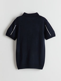 Polo Yaka Erkek ?ocuk Triko Kazak