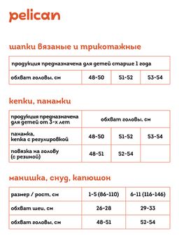 Уценка Pelican GWQO3319 панама для девочек  фото 5