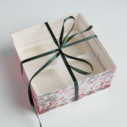 Цена за 5 шт. Коробка для капкейка «С Новым годом!», 16×16×7.5 см