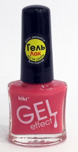 KIKI Лак для ногтей гель-эффект 026 темно-коралловый, 6 мл  фото 2