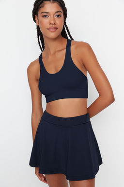 Lacivert 2 Katmanl? Ici Sortlu Tenis Orme Spor Sort Etek TWOSS22SR00067