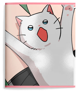 Тетрадь 48 л. А5 линия, на скрепке, офсет LOREX SNAPPY CAT мелованный картон, запечатка форзаца, soft touch, выборочный УФ-лак - Buro фото 7
