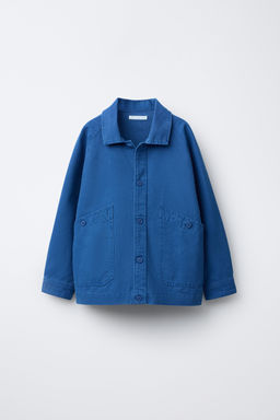 SOBRECAMISA CANVAS BOLSILLOS / Azul?n - Zara фото 3