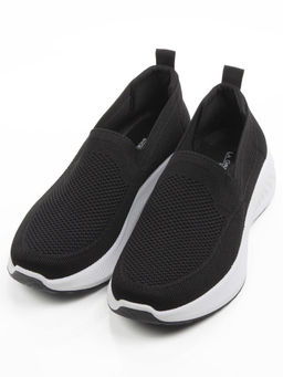 05-TEX-D04-02 BLACK Полуботинки спортивные летние мужские (текстиль)