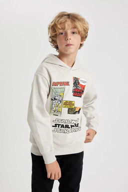 Толстовка с капюшоном для мальчиков Звездные войны - Defacto фото 4