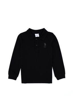 Erkek _ocuk Siyah Basic Polo Yaka Sweatshirt Sepette S_rpriz _ndirim - U.s. polo assn фото 4