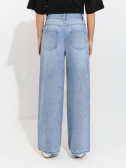 10200440101 Брюки джинсовые жен. Holborn синий - Concept club фото 4