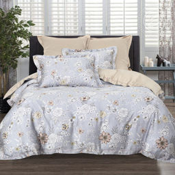 Постельное белье Шарлин (тенсель) Евро/Пододеяльник (молния, ушки): 1 шт.- 220*200; Простыня: 1 шт.- 260*240; Наволочка (молния, ушки): 2 шт.- 70*70; Наволочка (молния, ушки): 2 шт.- 50*70 Тенсел