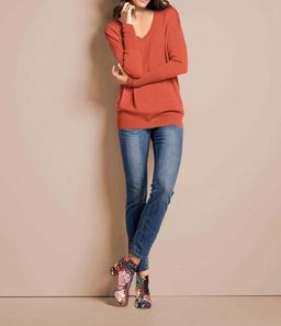 Пуловер, мандериновый - Patrizia dini фото 8