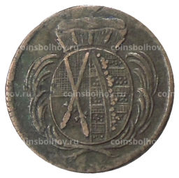 1 пфенниг 1777 года Германские государства Саксония