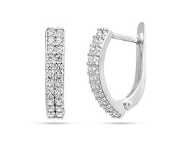 Серьги из серебра куб.циркон., В10-1031